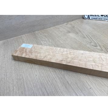 Клен Американский «Птичий Глаз» (Hard Maple Bird´s Eye), Nord-Amerika Primewood заготовка грифа безголовой гитары Смешанный АА Волна ААА 23х60х547 мм-2