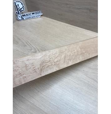 Клен Американский «Птичий Глаз» (Hard Maple Bird´s Eye), Nord-Amerika Primewood заготовка грифа безголовой гитары Смешанный АА Волна ААА 23х60х547 мм-3