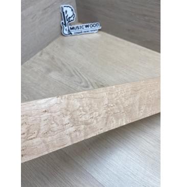 Клен Американский «Птичий Глаз» (Hard Maple Bird´s Eye), Nord-Amerika Primewood заготовка грифа безголовой гитары Смешанный АА Волна ААА 23х60х547 мм-4