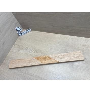 Клен Американский «Птичий Глаз» (Hard Maple Bird´s Eye), Nord-Amerika Primewood заготовка грифа безголовой гитары Смешанный АА Волна ААА 23х60х547 мм-0