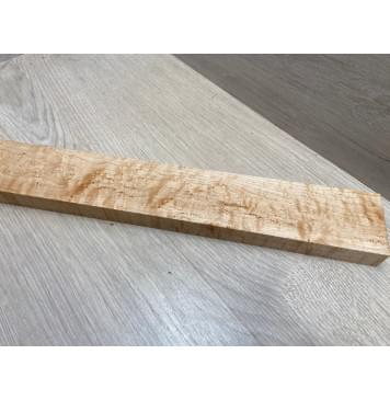Клен Американский «Птичий Глаз» (Hard Maple Bird´s Eye), Nord-Amerika Primewood заготовка грифа безголовой гитары Смешанный АА Волна ААА 23х60х547 мм-16
