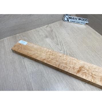 Клен Американский «Птичий Глаз» (Hard Maple Bird´s Eye), Nord-Amerika Primewood заготовка грифа безголовой гитары Смешанный АА Волна ААА 23х60х547 мм-11