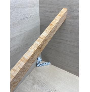 Клен Американский «Птичий Глаз» (Hard Maple Bird´s Eye), Nord-Amerika Primewood заготовка грифа безголовой гитары Смешанный АА Волна ААА 23х60х547 мм-13