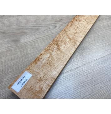 Клен Американский «Птичий Глаз» (Hard Maple Bird´s Eye), Nord-Amerika Primewood заготовка грифа безголовой гитары Смешанный ААА Волна ААА 28х60х542 мм-8