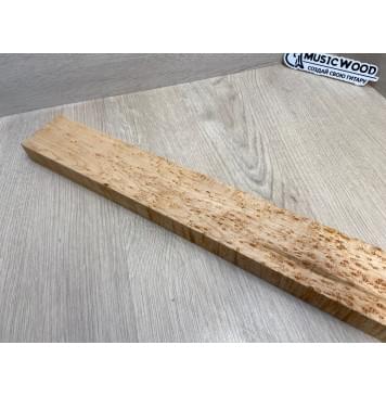 Клен Американский «Птичий Глаз» (Hard Maple Bird´s Eye), Nord-Amerika Primewood заготовка грифа безголовой гитары Смешанный АА Волна АА 26х61х547 мм-6