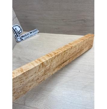 Клен Американский «Птичий Глаз» (Hard Maple Bird´s Eye), Nord-Amerika Primewood заготовка грифа безголовой гитары Смешанный АА Волна АА 26х61х547 мм-8