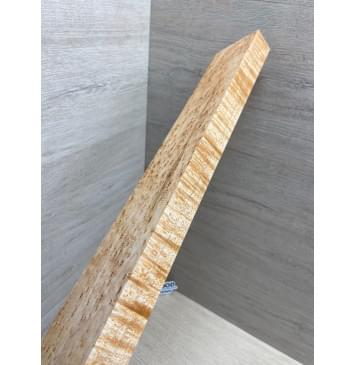 Клен Американский «Птичий Глаз» (Hard Maple Bird´s Eye), Nord-Amerika Primewood заготовка грифа безголовой гитары Смешанный АА Волна АА 26х61х547 мм-12