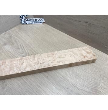 Клен Американский «Птичий Глаз» (Hard Maple Bird´s Eye), Nord-Amerika Primewood заготовка грифа безголовой гитары Смешанный ААА Волна ААА 26х62х545 мм-19