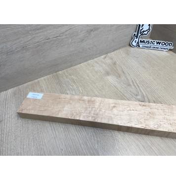 Клен Американский «Птичий Глаз» (Hard Maple Bird´s Eye), Nord-Amerika Primewood заготовка грифа безголовой гитары Смешанный ААА Волна ААА 26х62х545 мм-22