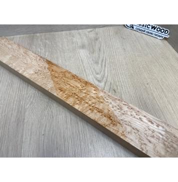 Клен Американский «Птичий Глаз» (Hard Maple Bird´s Eye), Nord-Amerika Primewood заготовка грифа безголовой гитары Смешанный ААА Волна ААА 26х62х545 мм-25