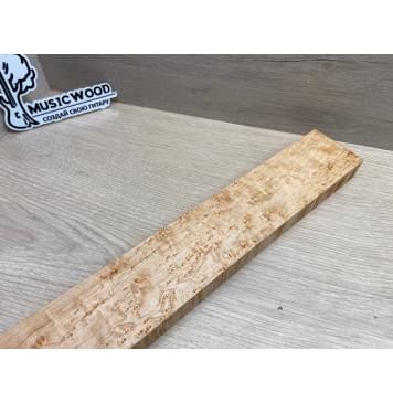 Клен Американский «Птичий Глаз» (Hard Maple Bird´s Eye), Nord-Amerika Primewood заготовка грифа безголовой гитары Смешанный ААА Волна ААА 26х62х545 мм-7