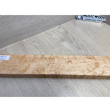 Клен Американский «Птичий Глаз» (Hard Maple Bird´s Eye), Nord-Amerika Primewood заготовка грифа безголовой гитары Смешанный ААА Волна ААА 26х62х545 мм-8