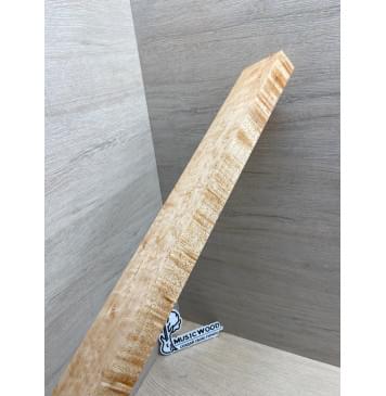 Клен Американский «Птичий Глаз» (Hard Maple Bird´s Eye), Nord-Amerika Primewood заготовка грифа безголовой гитары Смешанный ААА Волна ААА 26х62х545 мм-6