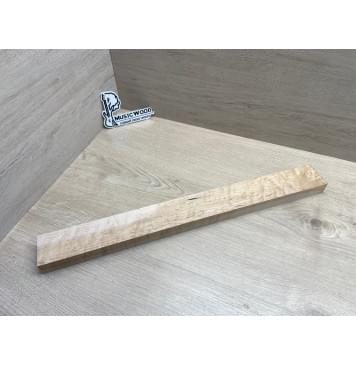 Клен Американский «Птичий Глаз» (Hard Maple Bird´s Eye), Nord-Amerika Primewood заготовка грифа безголовой гитары Смешанный АА Волна А 29х58х560 мм-1
