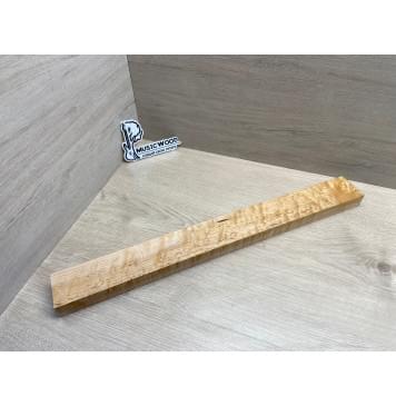 Клен Американский «Птичий Глаз» (Hard Maple Bird´s Eye), Nord-Amerika Primewood заготовка грифа безголовой гитары Смешанный АА Волна А 29х58х560 мм-0