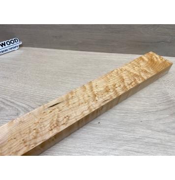 Клен Американский «Птичий Глаз» (Hard Maple Bird´s Eye), Nord-Amerika Primewood заготовка грифа безголовой гитары Смешанный АА Волна А 29х58х560 мм-15