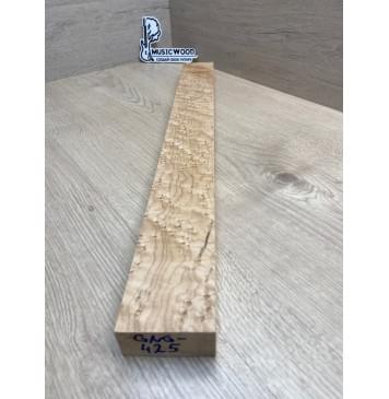Клен Американский «Птичий Глаз» (Hard Maple Bird´s Eye), Nord-Amerika Primewood заготовка грифа безголовой гитары Тангент АА Волна ААА 29х60х561 мм-20