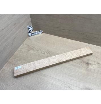 Клен Американский «Птичий Глаз» (Hard Maple Bird´s Eye), Nord-Amerika Primewood заготовка грифа безголовой гитары Тангент АА Волна ААА 29х60х561 мм-1
