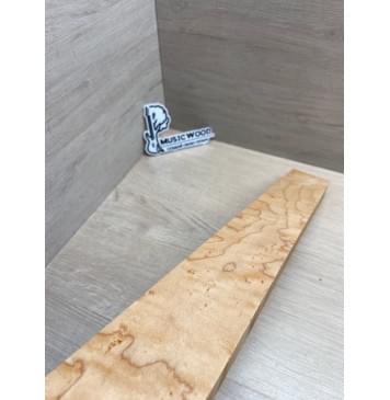 Клен Американский «Птичий Глаз» (Hard Maple Bird´s Eye), Nord-Amerika Primewood заготовка грифа безголовой гитары Тангент АА Волна ААА 29х60х561 мм-15