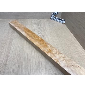Клен Американский «Птичий Глаз» (Hard Maple Bird´s Eye), Nord-Amerika Primewood заготовка грифа безголовой гитары Смешанный ААА Волна АА 29х55х568 мм-8