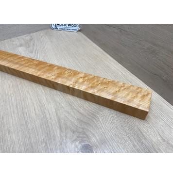 Клен Американский «Птичий Глаз» (Hard Maple Bird´s Eye), Nord-Amerika Primewood заготовка грифа безголовой гитары Смешанный ААА Волна АА 29х55х568 мм-9