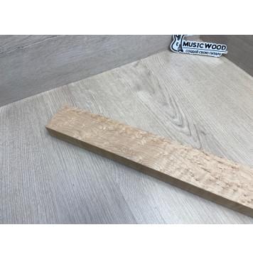 Клен Американский «Птичий Глаз» (Hard Maple Bird´s Eye), Nord-Amerika Primewood заготовка грифа безголовой гитары Тангент АА Волна ААА 29х59х569 мм-21