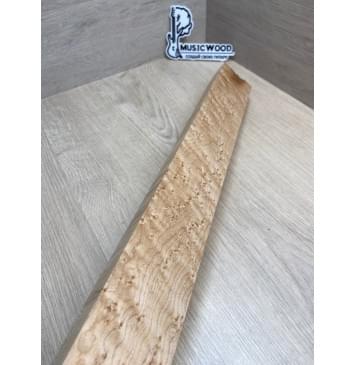 Клен Американский «Птичий Глаз» (Hard Maple Bird´s Eye), Nord-Amerika Primewood заготовка грифа безголовой гитары Тангент АА Волна ААА 29х59х569 мм-1