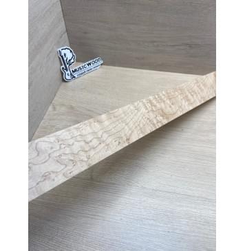Клен Американский «Птичий Глаз» (Hard Maple Bird´s Eye), Nord-Amerika Primewood заготовка грифа безголовой гитары Тангент АА Волна ААА 29х59х569 мм-4