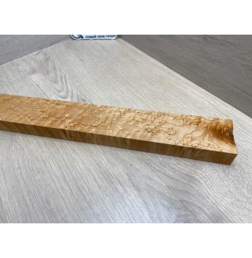 Клен Американский «Птичий Глаз» (Hard Maple Bird´s Eye), Nord-Amerika Primewood заготовка грифа безголовой гитары Тангент АА Волна ААА 29х59х569 мм-8