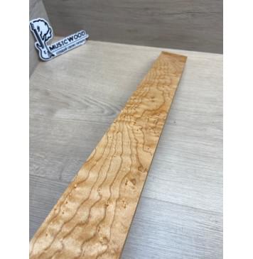 Клен Американский «Птичий Глаз» (Hard Maple Bird´s Eye), Nord-Amerika Primewood заготовка грифа безголовой гитары Тангент АА Волна ААА 29х59х569 мм-15