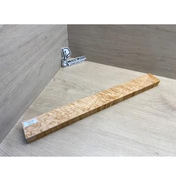 Клен Американский «Птичий Глаз» (Hard Maple Bird´s Eye), Nord-Amerika Primewood заготовка грифа безголовой гитары Тангент АА Волна ААА 29х59х569 мм-17