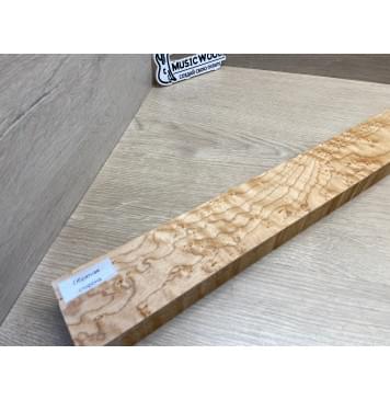 Клен Американский «Птичий Глаз» (Hard Maple Bird´s Eye), Nord-Amerika Primewood заготовка грифа безголовой гитары Тангент АА Волна ААА 29х59х569 мм-16