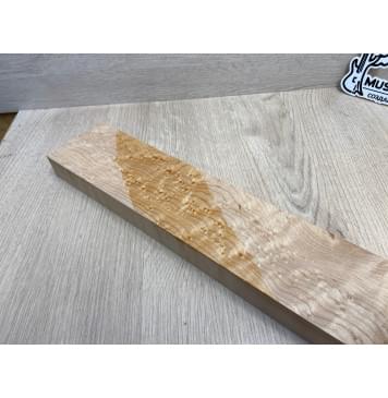Клен Американский «Птичий Глаз» (Hard Maple Bird´s Eye), Nord-Amerika Primewood заготовка грифа безголовой гитары Смешанный АА Волна ААА 29х78х566 мм-1