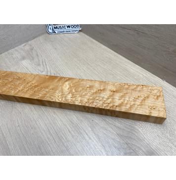 Клен Американский «Птичий Глаз» (Hard Maple Bird´s Eye), Nord-Amerika Primewood заготовка грифа безголовой гитары Смешанный АА Волна ААА 29х78х566 мм-2