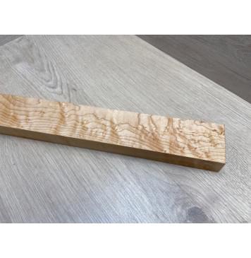 Клен Американский «Птичий Глаз» (Hard Maple Bird´s Eye), Nord-Amerika Primewood заготовка грифа безголовой гитары Смешанный ААА Волна АА 29х59х565 мм-11