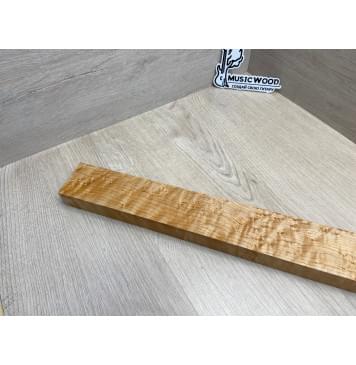 Клен Американский «Птичий Глаз» (Hard Maple Bird´s Eye), Nord-Amerika Primewood заготовка грифа безголовой гитары Смешанный ААА Волна АА 29х60х568 мм-8