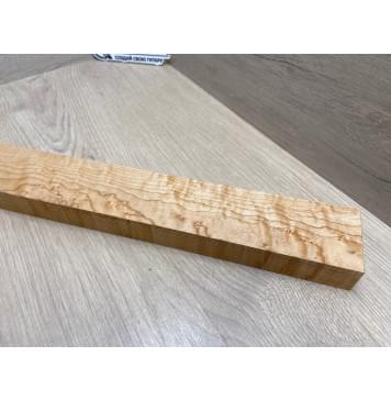 Клен Американский «Птичий Глаз» (Hard Maple Bird´s Eye), Nord-Amerika Primewood заготовка грифа безголовой гитары Смешанный ААА Волна АА 29х60х568 мм-13