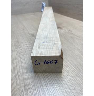 Клён Американский Волнистый заготовка грифа для электрогитары Смешанный АА Волна ААА 60х73х750 мм (Уценка-сучки)-16