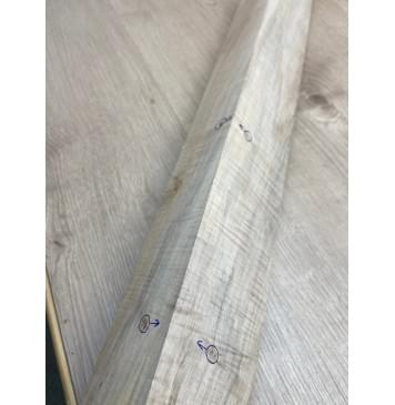 Клён Американский Волнистый заготовка грифа для электрогитары Смешанный АА Волна ААА 60х73х750 мм (Уценка-сучки)-17