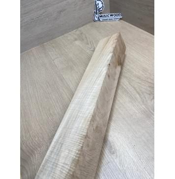 Клён Американский Волнистый заготовка грифа для электрогитары Смешанный АА Волна ААА 60х73х750 мм (Уценка-сучки)-19