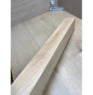 Клён Американский Волнистый заготовка грифа для электрогитары Смешанный АА Волна ААА 60х73х750 мм (Уценка-сучки)-21