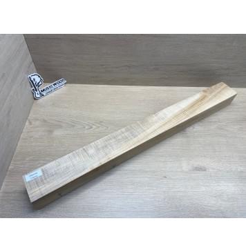 Клён Американский Волнистый заготовка грифа для электрогитары Смешанный АА Волна ААА 60х73х750 мм (Уценка-сучки)-23