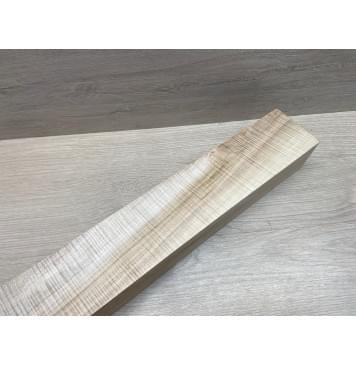 Клён Американский Волнистый заготовка грифа для электрогитары Смешанный АА Волна ААА 60х73х750 мм (Уценка-сучки)-24