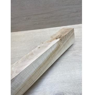 Клён Американский Волнистый заготовка грифа для электрогитары Смешанный АА Волна ААА 60х73х750 мм (Уценка-сучки)-28