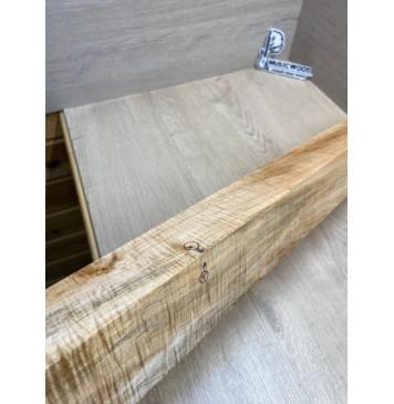 Клён Американский Волнистый заготовка грифа для электрогитары Смешанный АА Волна ААА 60х73х750 мм (Уценка-сучки)-11