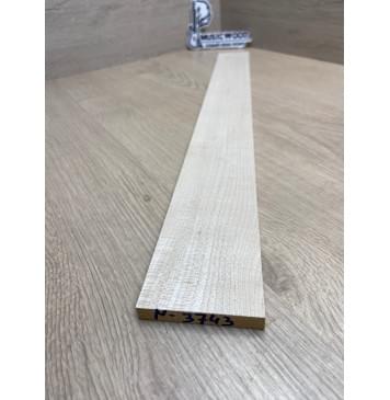 Клён Белый заготовка накладки для электрогитары Радиал А 8х64-55х547 мм-3