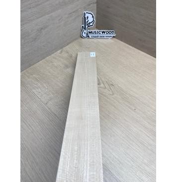Клён Белый заготовка накладки для электрогитары Радиал А 8х64-55х547 мм-13