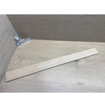 Клён Белый заготовка накладки для бас-гитары Радиал А 8х72-55х740 мм-0