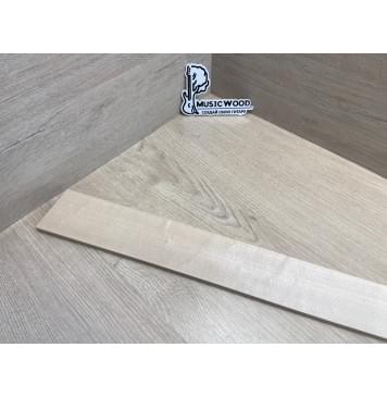 Клён Белый заготовка накладки для бас-гитары Радиал А 8х72-55х740 мм-9