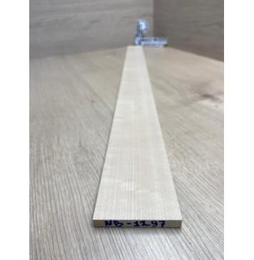 Клён Белый заготовка накладки для бас-гитары Радиал А 8х72-55х740 мм-8